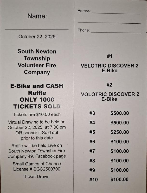 E-Bike Raffle Tickets are now available, let us know if your interested ...